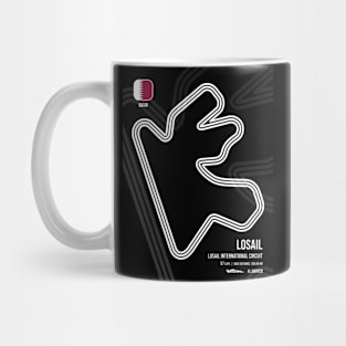 Losail Race Track (B&W) Mug